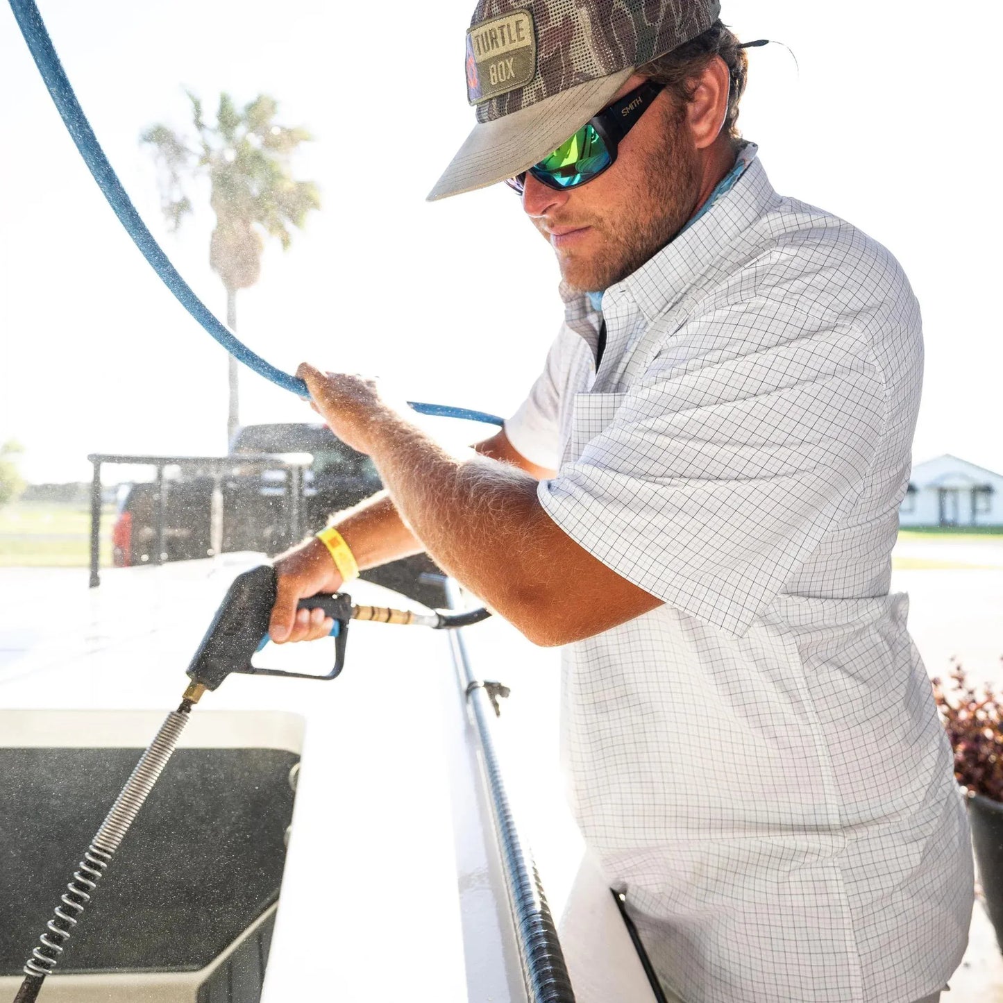 Poncho The Kiawah Poncho Men's Short Sleeve Button Down Shirts Rivers and Glen Trading Co