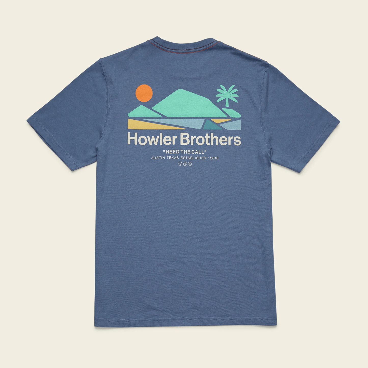 Howler Brothers Bahia de Howler Tee Shirt Howler Brothers Bahía de Howler : Blue Horizon / XL Short Sleeve Tee Shirts Rivers and Glen Trading Co