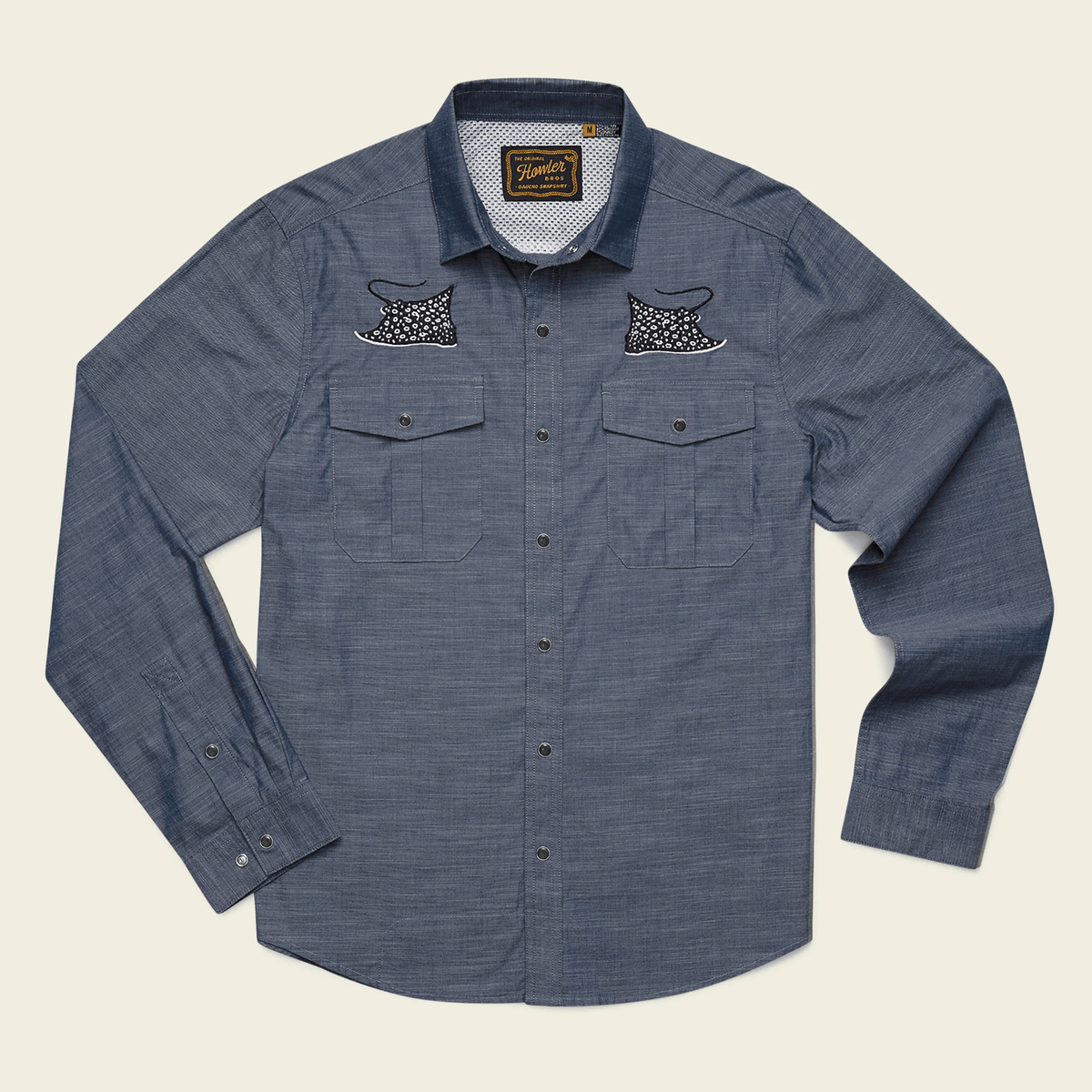 Howler Brothers Gaucho Snapshirt Howler Brothers Patrolling Rays / M Men's Long Sleeve Button Down Shirts Rivers and Glen Trading Co