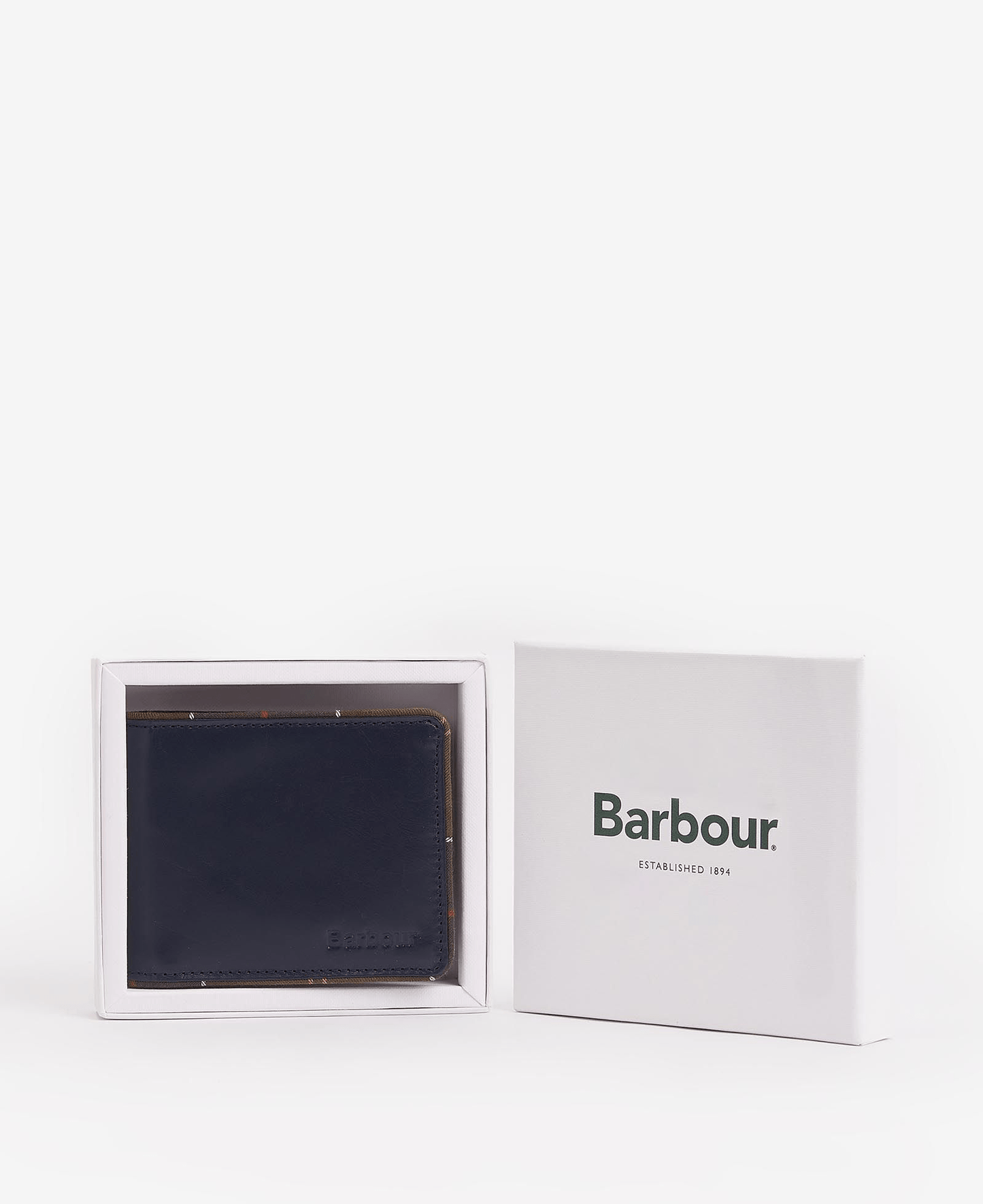 Barbour Chatton Leather Wallet Barbour Navy/Classic Wallets Rivers and Glen Trading Co