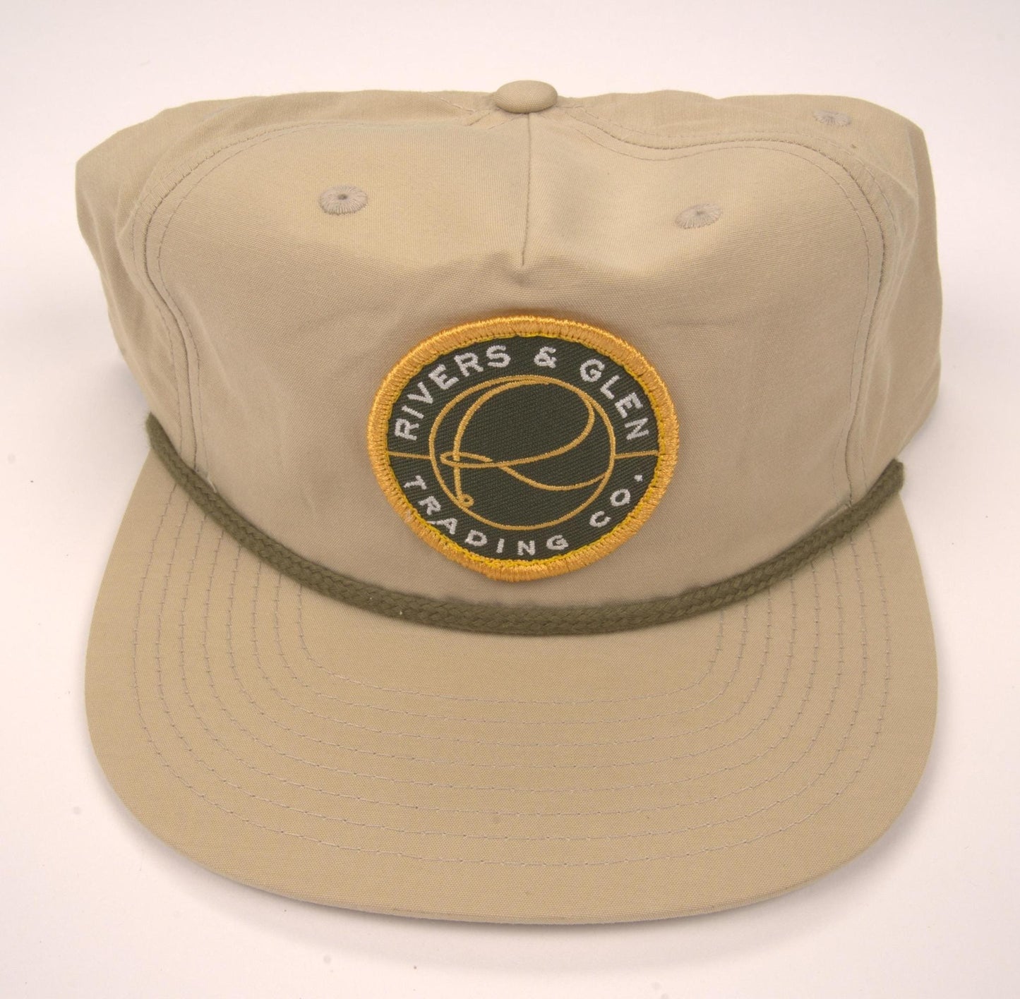 R&G Rope Hat Sand Dune/Loden Green Patch 256 Rivers & Glen Trading Co. Hats SandDune/Loden/GreenPatch/256 Headwear Rivers and Glen Trading Co