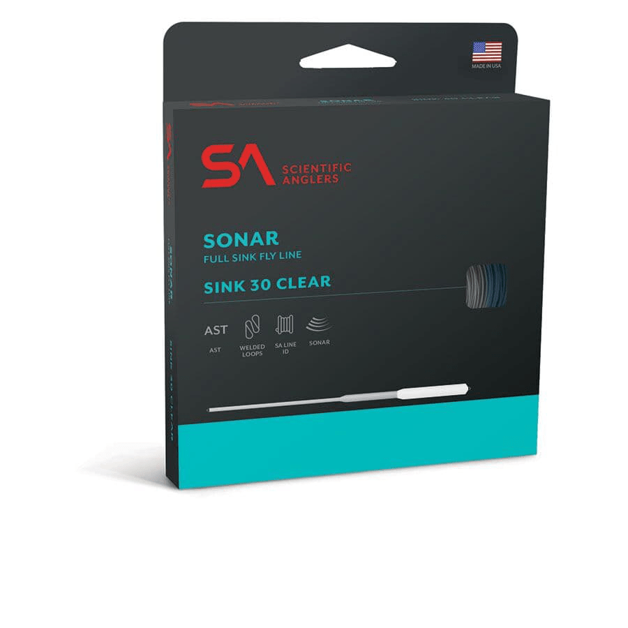 Scientific Anglers Sonar Sink 30 Clear Tip Scientific Anglers 200 GRAIN/6-7 WT INTERMEDIATE SINK / Aqua/Clear Fly Lines Rivers and Glen Trading Co
