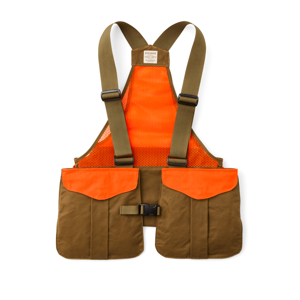 Filson Mesh Game Bag Filson Dark Tan/Blaze / Regular Men's Upland Hunting Vests Rivers and Glen Trading Co