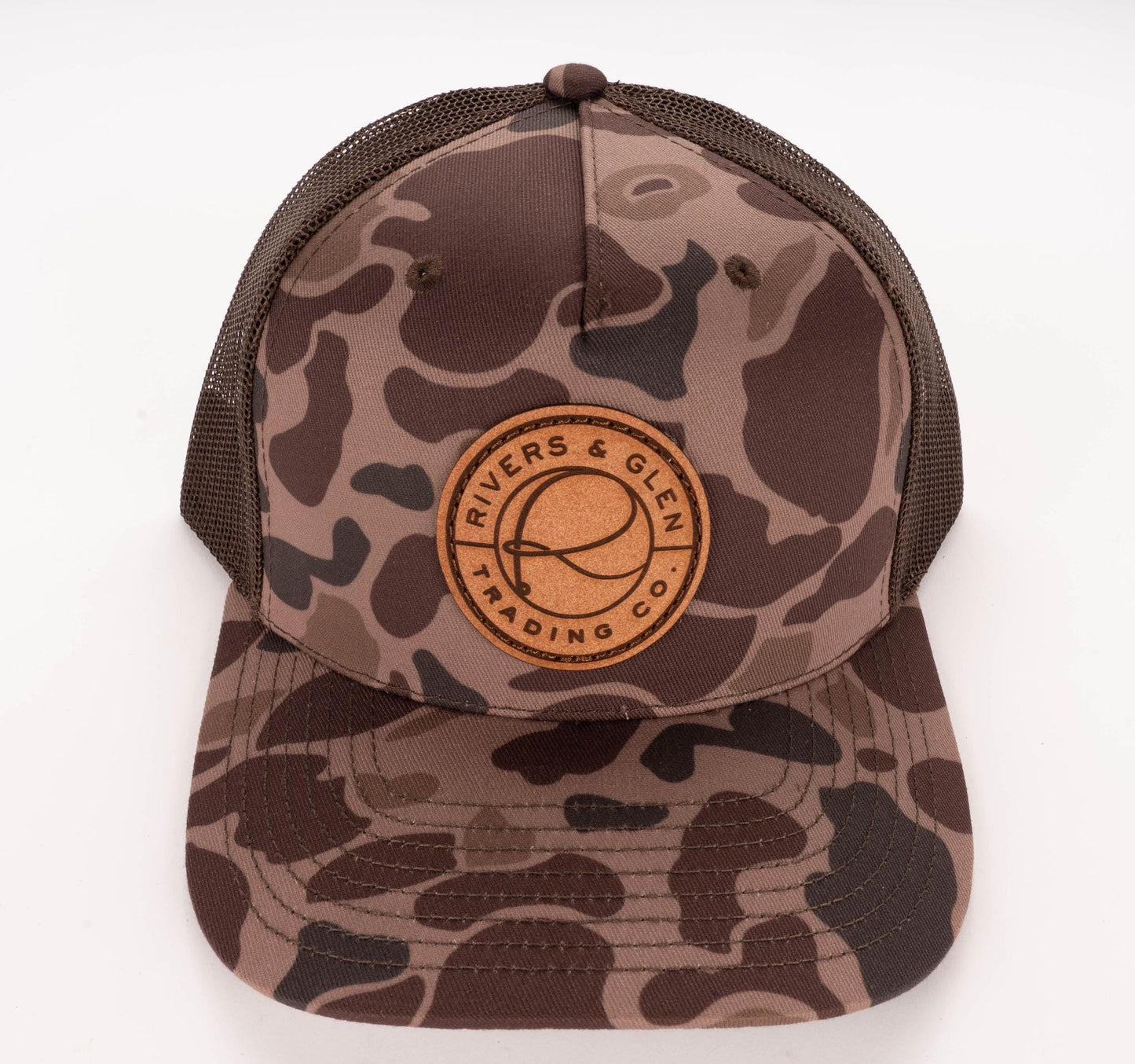 R&G Badge Camo Trucker (Duck Camo) Rivers and Glen Trading Co. Hats LP Bark Duck Five Panel Headwear Rivers and Glen Trading Co