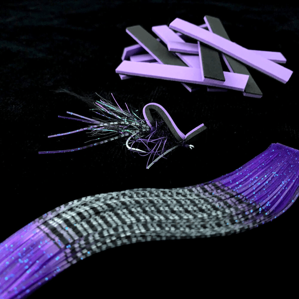 Sight Cast Gurgler Sight Cast Purple/Black 2 Flies Rivers and Glen Trading Co