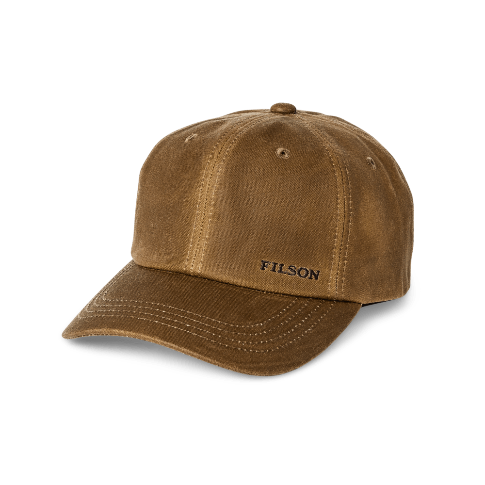 Filson Oil Tin Low Profile Logger Cap Filson Tan Headwear Rivers and Glen Trading Co