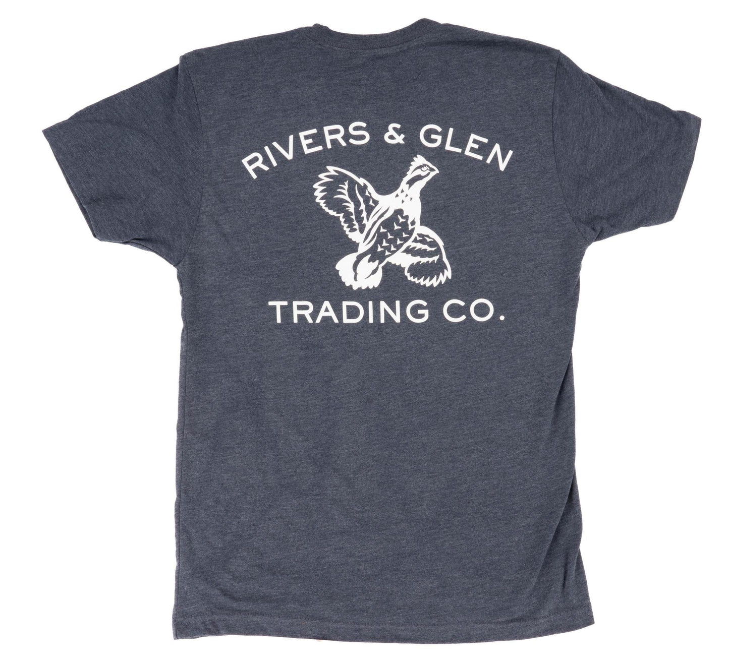 R&G Quail Next Level Triblend SS Tee Rivers and Glen Trading Co. Shirts Vintage Navy / S Short Sleeve Tee Shirts Rivers and Glen Trading Co
