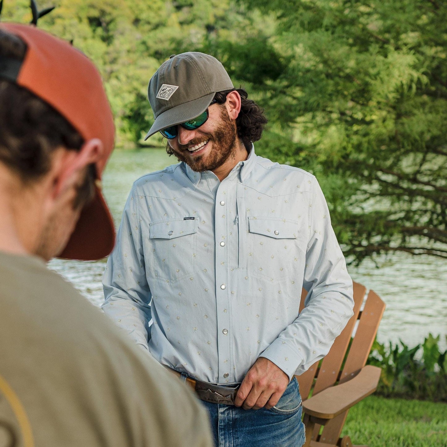 Poncho The Maria Jose Poncho Men's Long Sleeve Button Down Shirts Rivers and Glen Trading Co