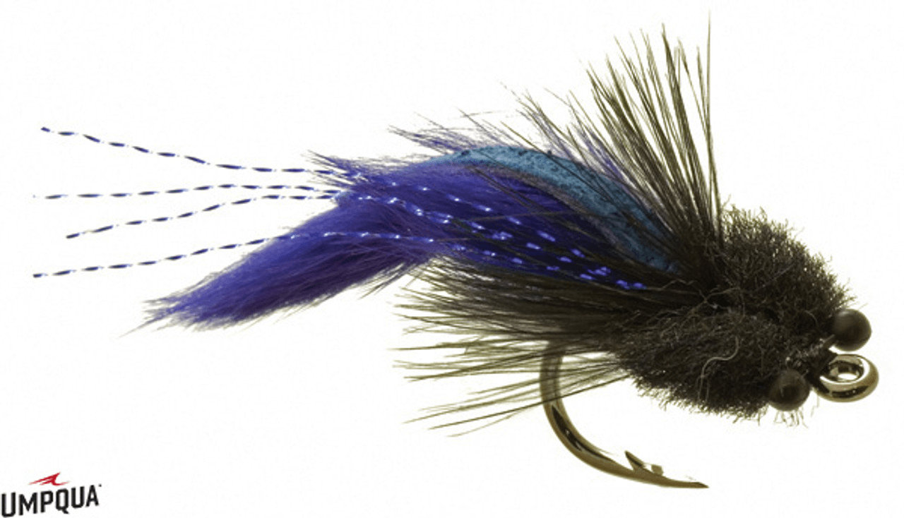 TARPON TOAD SMALL Umpqua PURPLE/BLACK Flies Rivers and Glen Trading Co