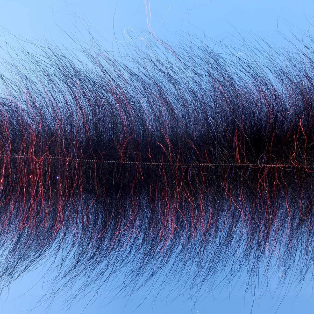 SOMMERLATTE'S BLEND FOXY BRUSH 3" Enrico Puglisi BLACK / RED Fly Tying Rivers and Glen Trading Co