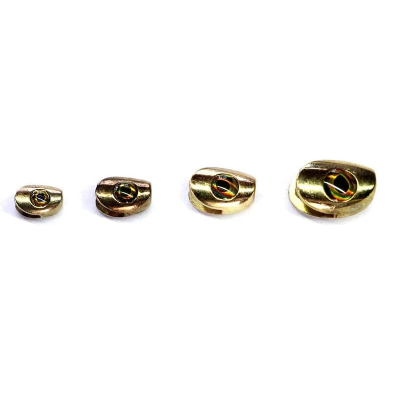 Fish Skull Baitfish Head Flymen Fishing Company S / Tan (Gold/Brass) Fly Tying Rivers and Glen Trading Co