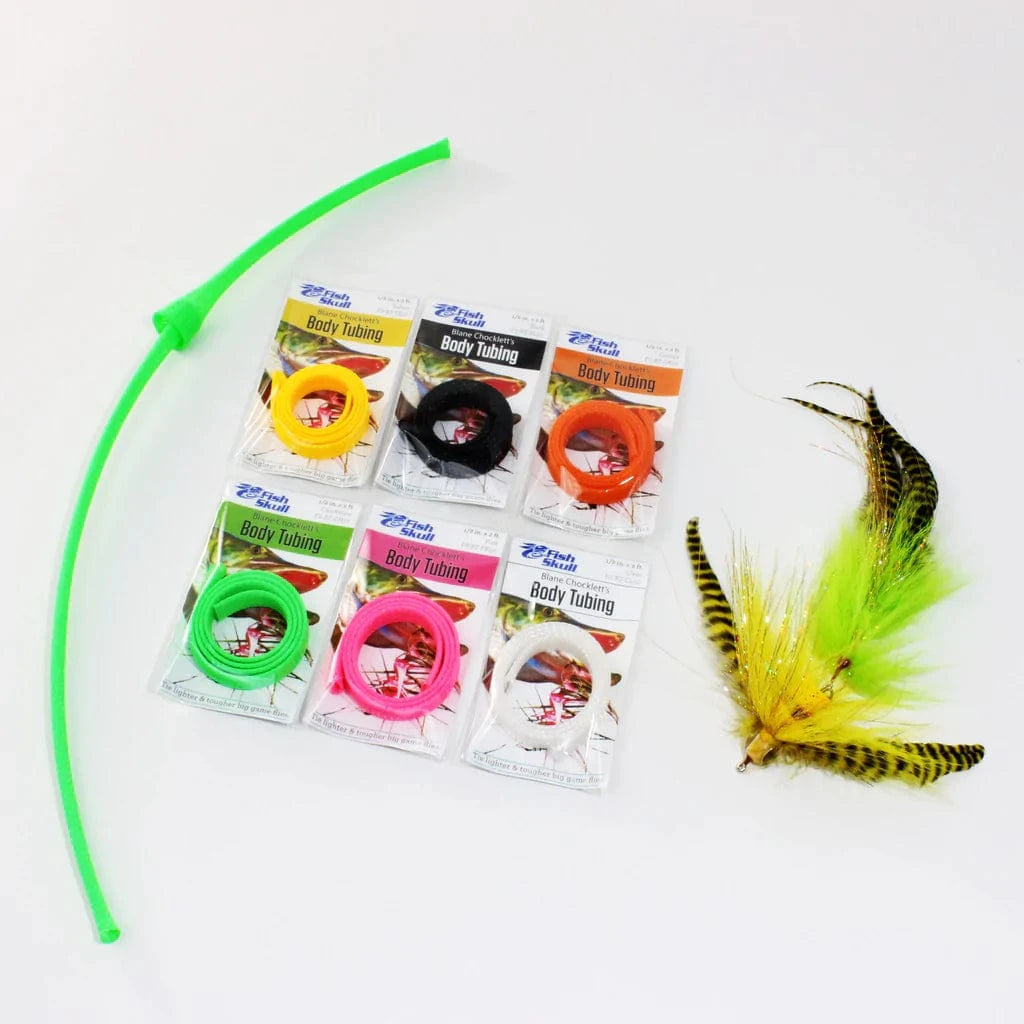 Fish Skull Chocklett's Body Tubing Flymen Fishing Company 1/8" / Black Fly Tying Rivers and Glen Trading Co