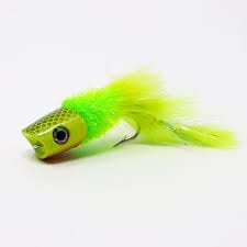 Surface Seducer Howitzer Baitfish Popper Flymen Fishing Company 2/0 / Yellow Chartreuse Flies Rivers and Glen Trading Co