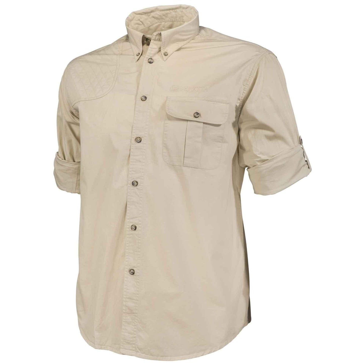 Beretta TM Roll Up Shirt Beretta Sand / XL Men's Short Sleeve Button Down Shirts Rivers and Glen Trading Co