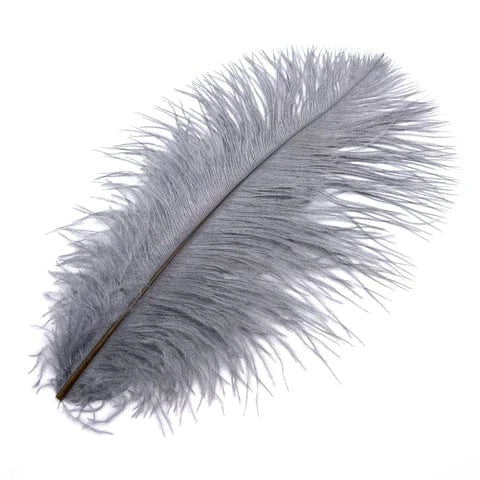 OSTRICH HERL Wapsi NATURAL GRAY Fly Tying Rivers and Glen Trading Co