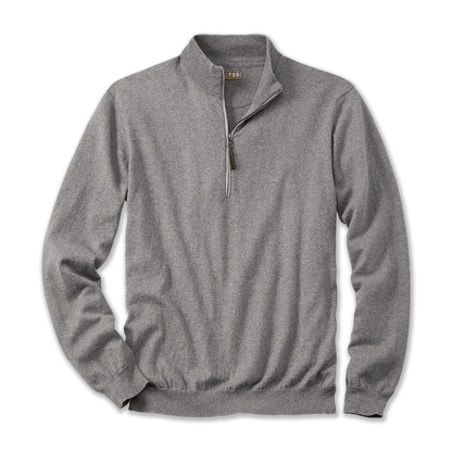 TSG Fraser Cashmere Sweater TSG Light Grey / M Men's Sweaters Rivers and Glen Trading Co