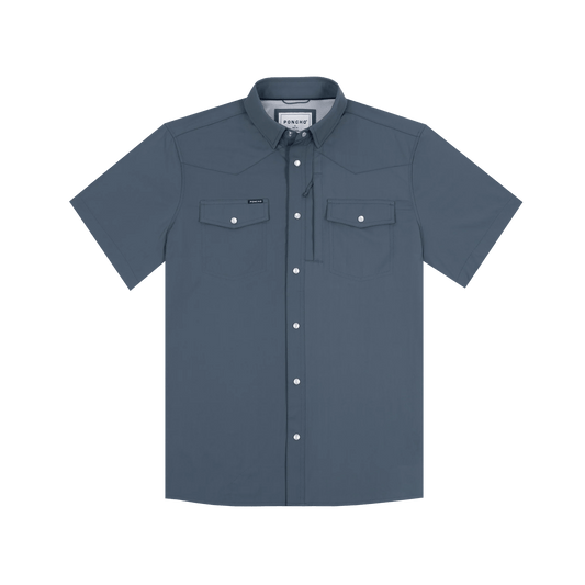 Poncho The Dogtooth Poncho Men's Short Sleeve Button Down Shirts Rivers and Glen Trading Co