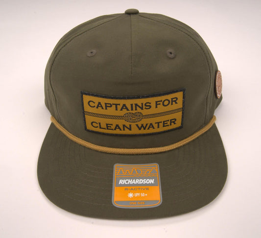 Captains for Clean Water R&G Rope Hat (Loden/Gold) Rivers & Glen Trading Co. Hats Loden/Gold Headwear Rivers and Glen Trading Co