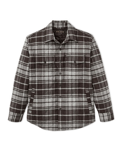 Filson Insulated Flannel Jac-Shirt Filson Brown/Gray Plaid / L Men's Long Sleeve Button Down Shirts Rivers and Glen Trading Co
