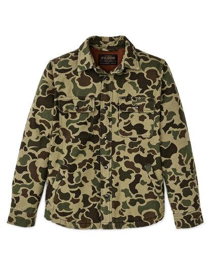 Filson Fleece Lined Jac-Shirt Filson Tundra Shrub Camo / XL Men's Long Sleeve Button Down Shirts Rivers and Glen Trading Co