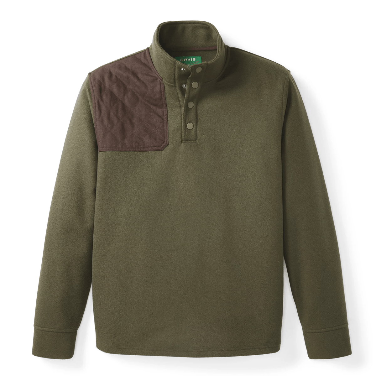 Orvis Men’s Sharptail 1/4-Snap Orvis Tarragon / L Men's Pullovers Rivers and Glen Trading Co
