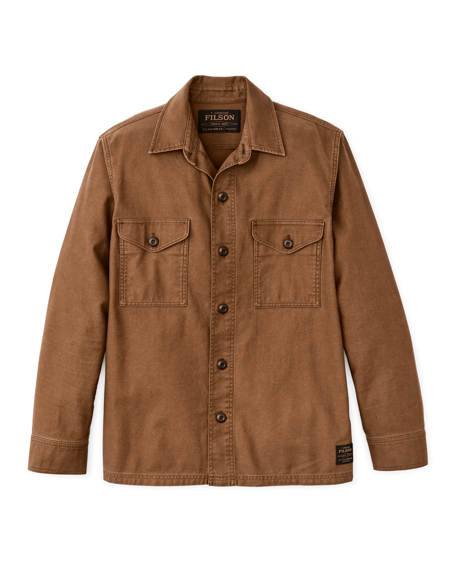 Filson Clarkston Jac-Shirt Filson Labrador Brown / L Men's Long Sleeve Button Down Shirts Rivers and Glen Trading Co