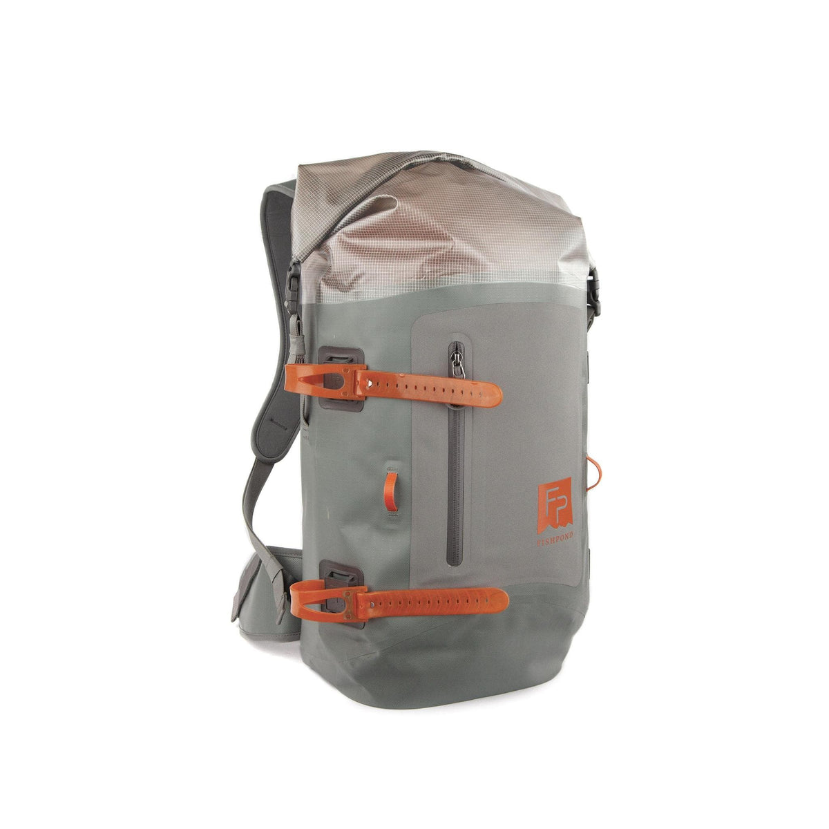 Wind River HD Roll-Top Backpack Fishpond Overcast Grey Luggage Rivers and Glen Trading Co