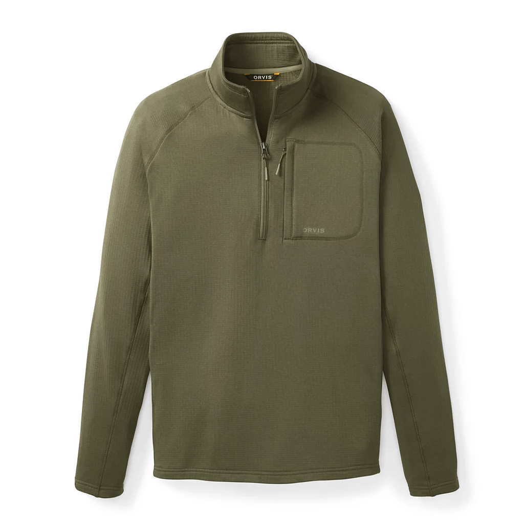 Orvis Men's Horseshoe Hills Fleece 1/4-Zip Orvis Tarragon / M Men's Pullovers Rivers and Glen Trading Co