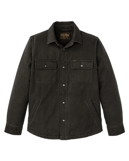 Filson Fleece Lined Jac-Shirt Filson Peat / M Men's Long Sleeve Button Down Shirts Rivers and Glen Trading Co
