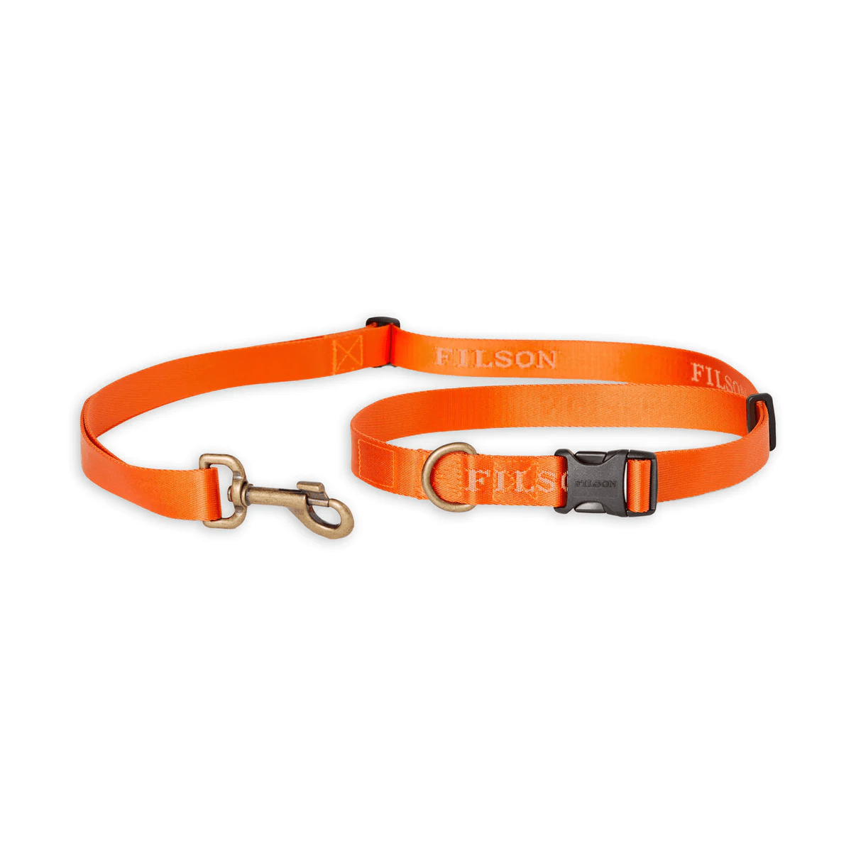 Filson Adjustable Nylon Leash Filson Flame Dog Leashes Rivers and Glen Trading Co