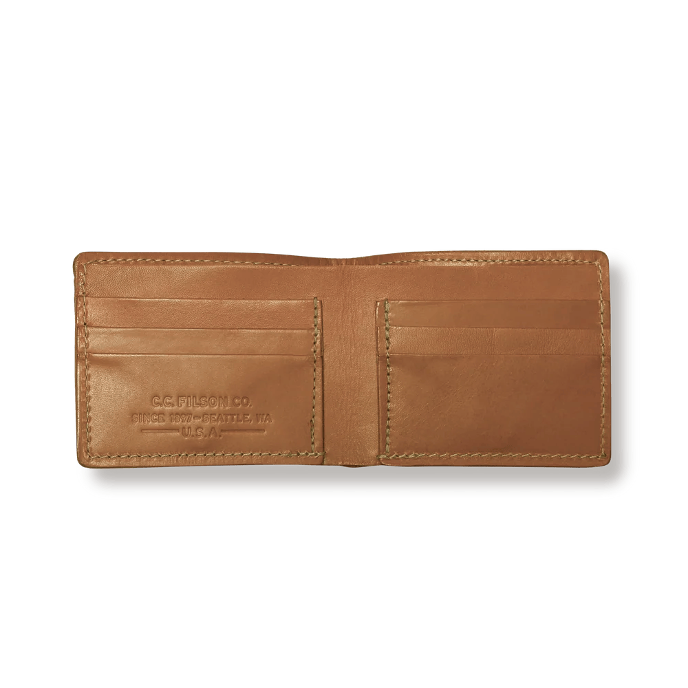 Filson Bridle Leather Bi-fold Wallet Filson Wallets Rivers and Glen Trading Co