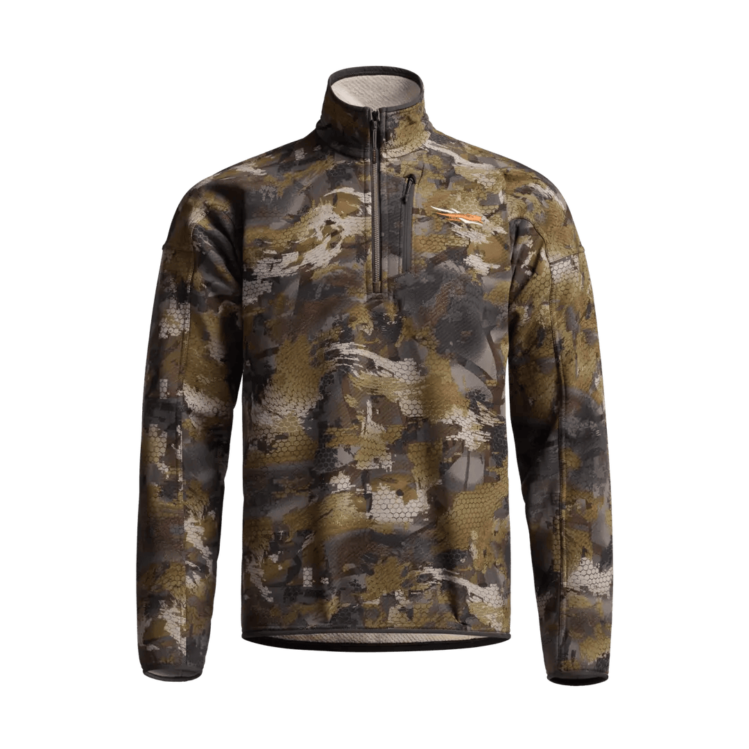 Sitka Alpha Fleece 1/4 Zip Pullover Sitka Optifade Timber / M Men's Hunting Jackets Rivers and Glen Trading Co
