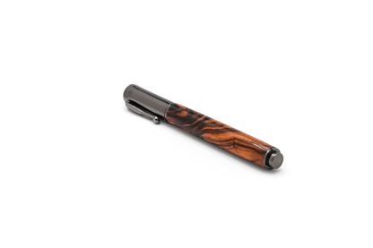 Roots & Jones Desert Ironwood Gun Metal Rollerball Pen Roots & Jones Pens Rivers and Glen Trading Co