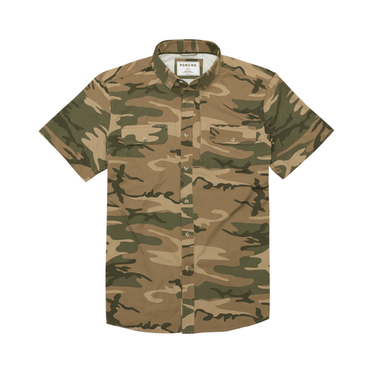 Poncho The Cordoba Poncho Men's Short Sleeve Button Down Shirts Rivers and Glen Trading Co