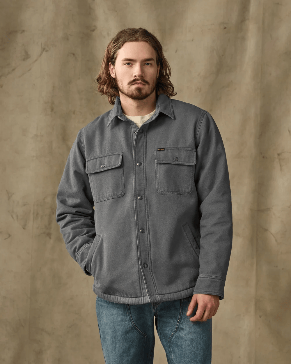 Filson Fleece Lined Jac-Shirt Filson Men's Long Sleeve Button Down Shirts Rivers and Glen Trading Co