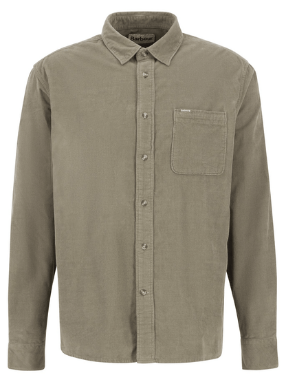 Barbour Bramside Relaxed Cord Shirt Barbour Olive / XL Men's Long Sleeve Button Down Shirts Rivers and Glen Trading Co