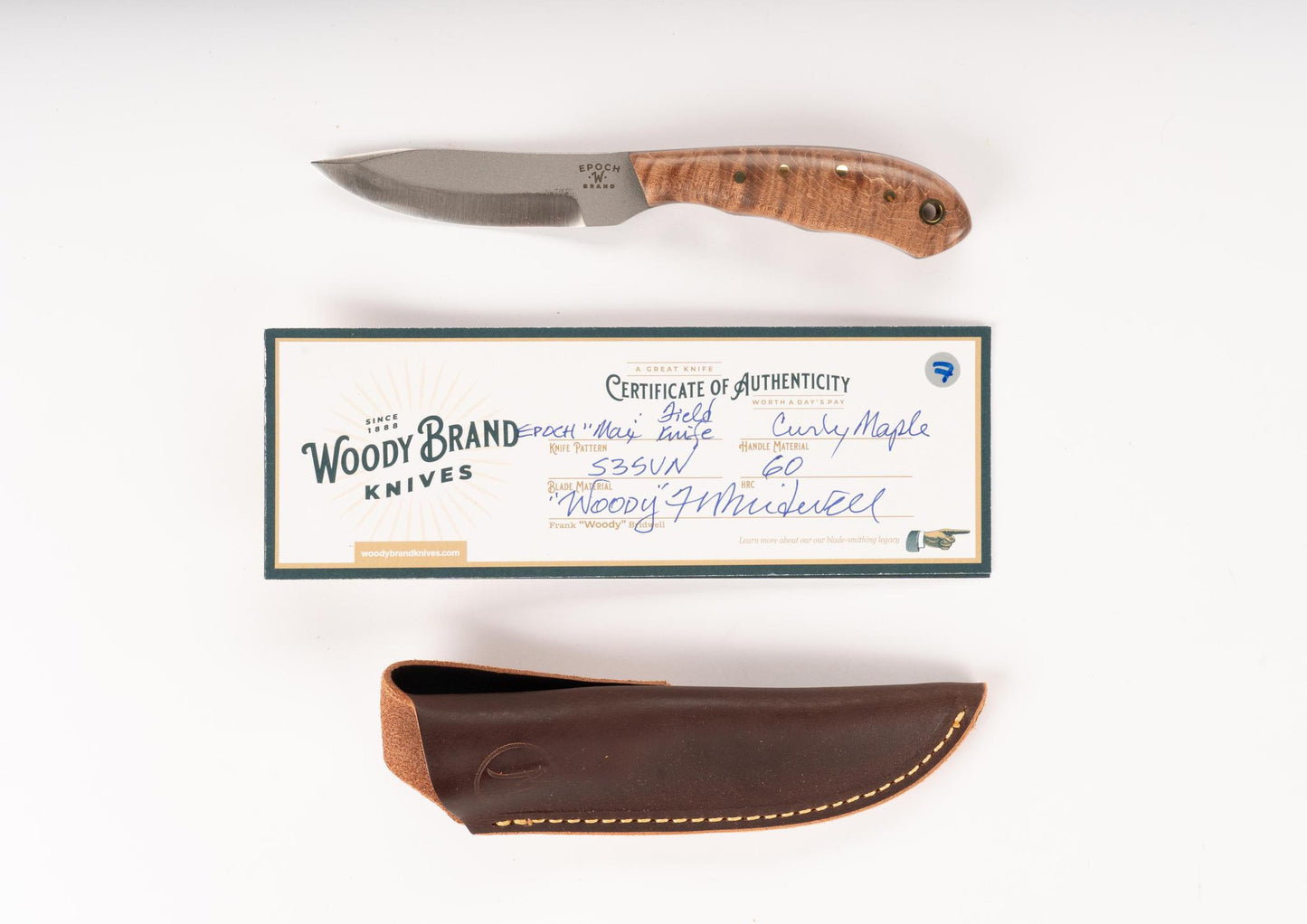 Woody Handmade Cutlery Epoch "Max" Field Knife