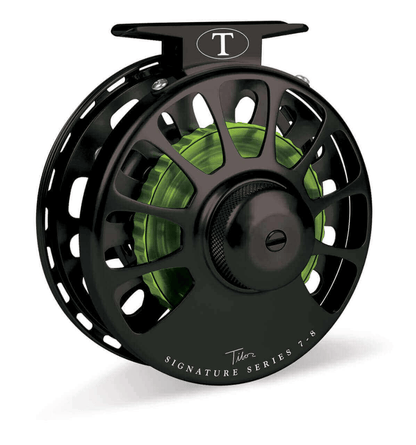 Tibor Signature Series 7/8 Tibor Frost Black/Lemon Lime Reels Rivers and Glen Trading Co