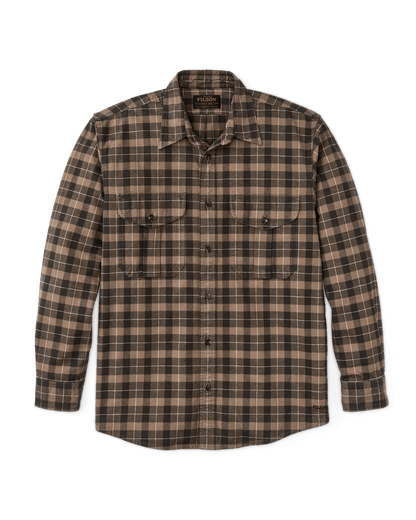 Filson Alaskan Guide Shirt Filson Light Brown/Peat/Multicolor Plaid / XL Men's Long Sleeve Button Down Shirts Rivers and Glen Trading Co