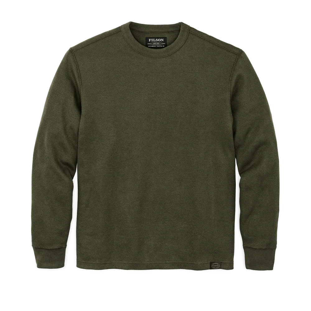 Filson Waffle Knit Thermal Crewneck Filson Mossy Rock / XL Men's Pullovers Rivers and Glen Trading Co