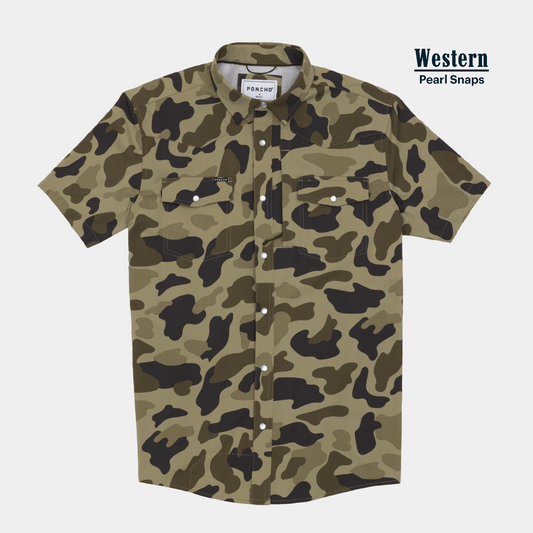 Poncho The Pampa Poncho Men's Short Sleeve Button Down Shirts Rivers and Glen Trading Co