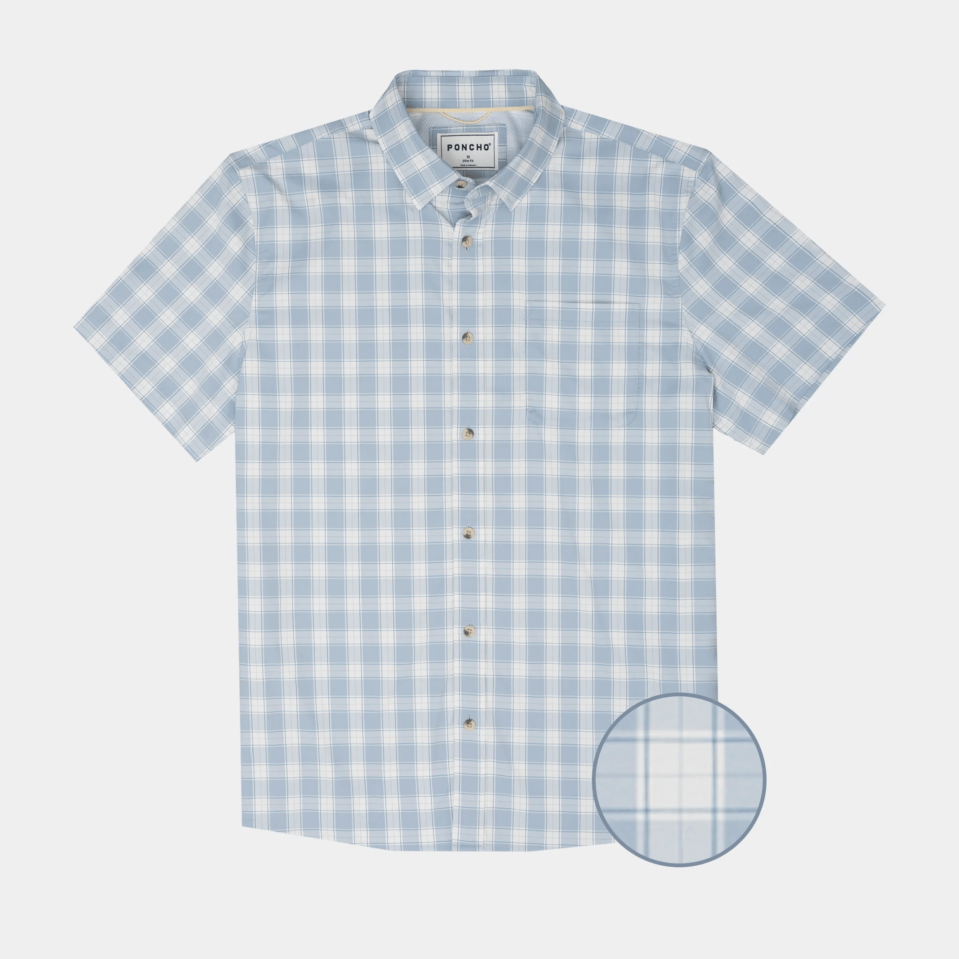 Poncho The Delray Poncho Men's Short Sleeve Button Down Shirts Rivers and Glen Trading Co