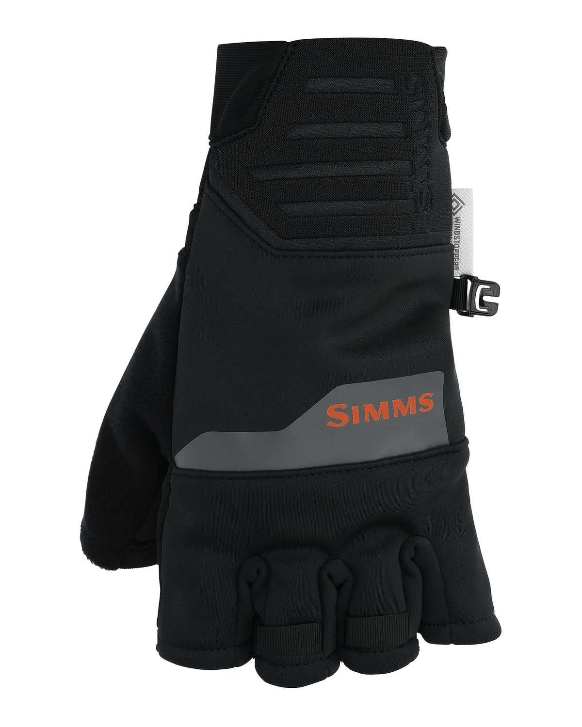 Simms Windstopper Half-Finger Fishing Glove Simms Black / S Gloves Rivers and Glen Trading Co