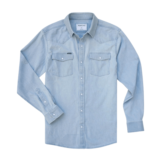 Poncho The Marfa Poncho Men's Long Sleeve Button Down Shirts Rivers and Glen Trading Co