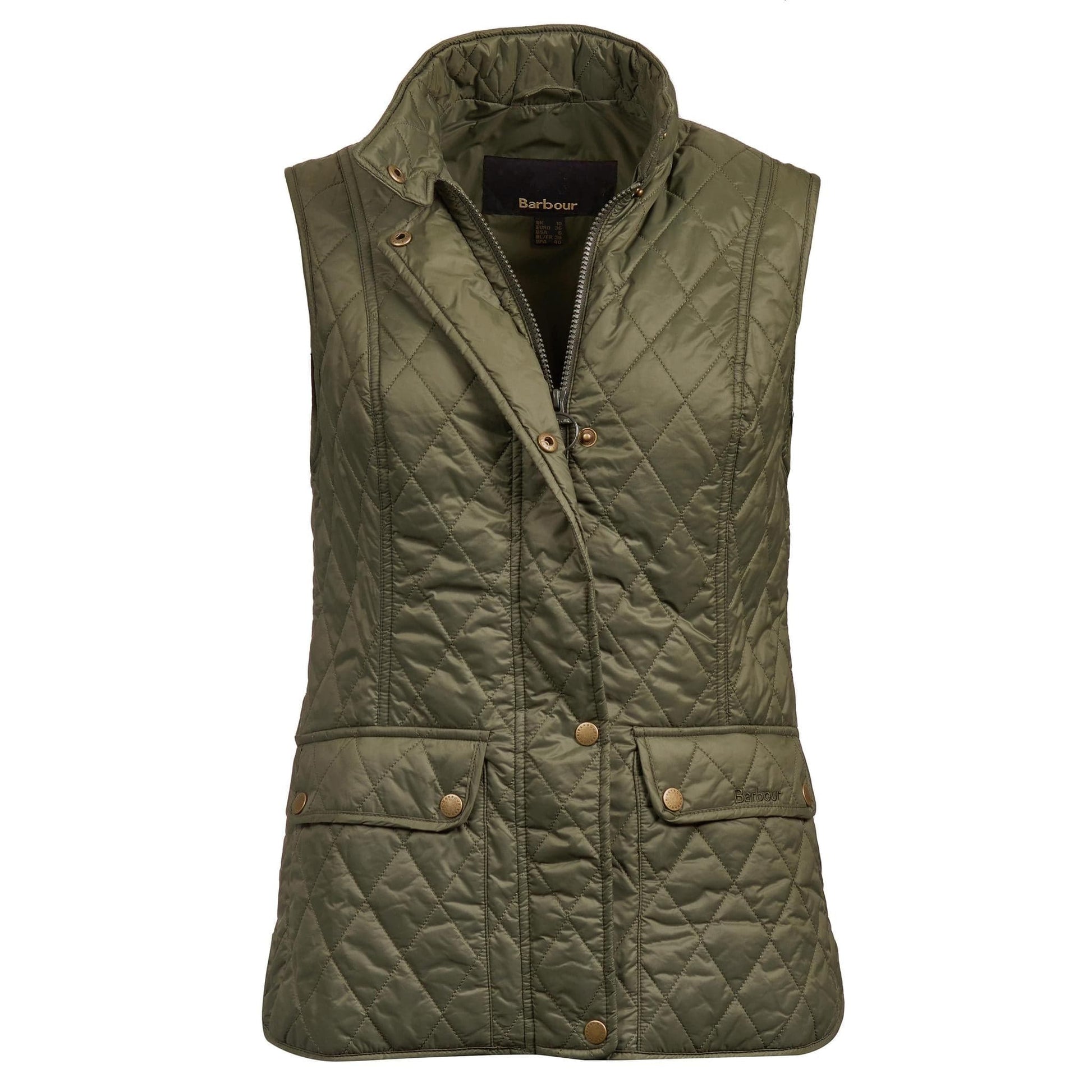 Barbour Women's Otterburn Gilet Barbour Olive / 12 Women's Vests Rivers and Glen Trading Co