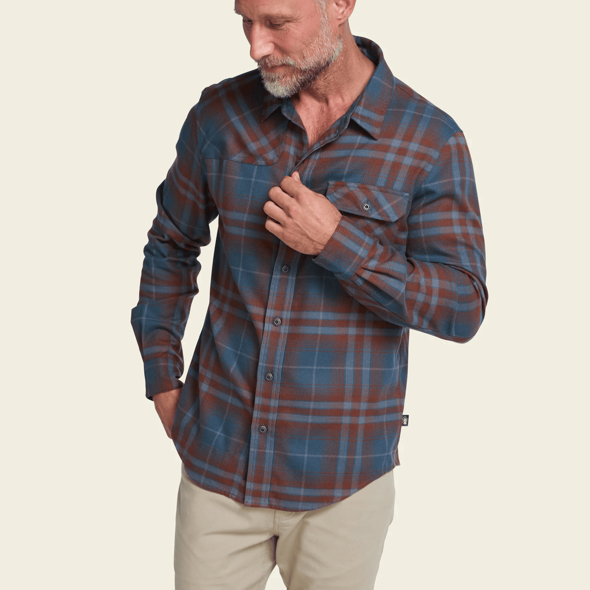 Howler Brothers Harker's Flannel Howler Brothers Men's Long Sleeve Button Down Shirts Rivers and Glen Trading Co