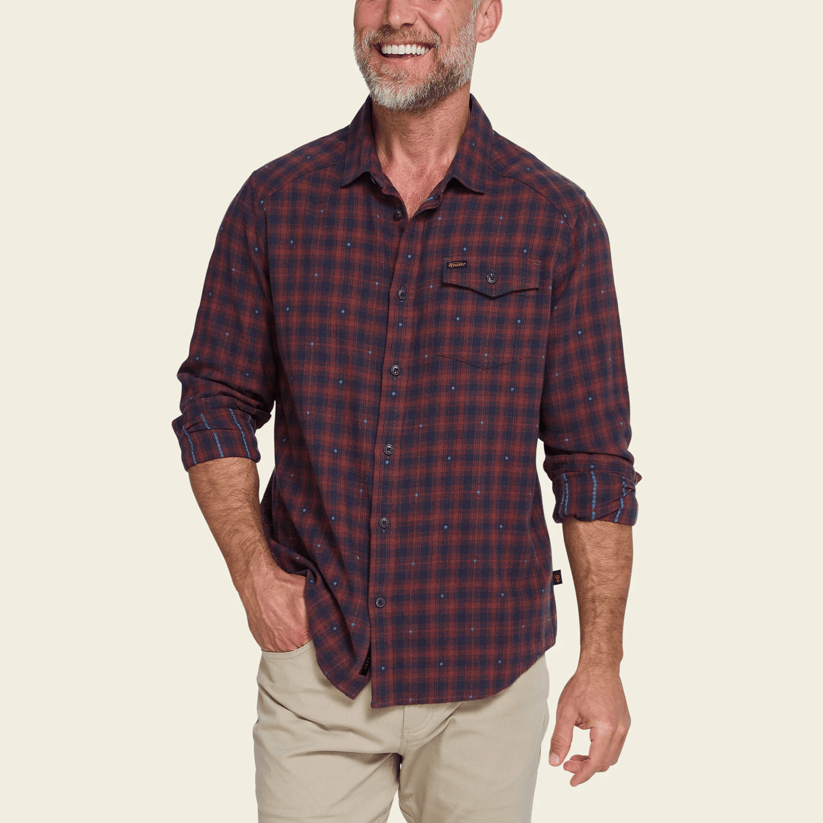 Howler Brothers La Grange Lightweight Flannel Howler Brothers Men's Long Sleeve Button Down Shirts Rivers and Glen Trading Co