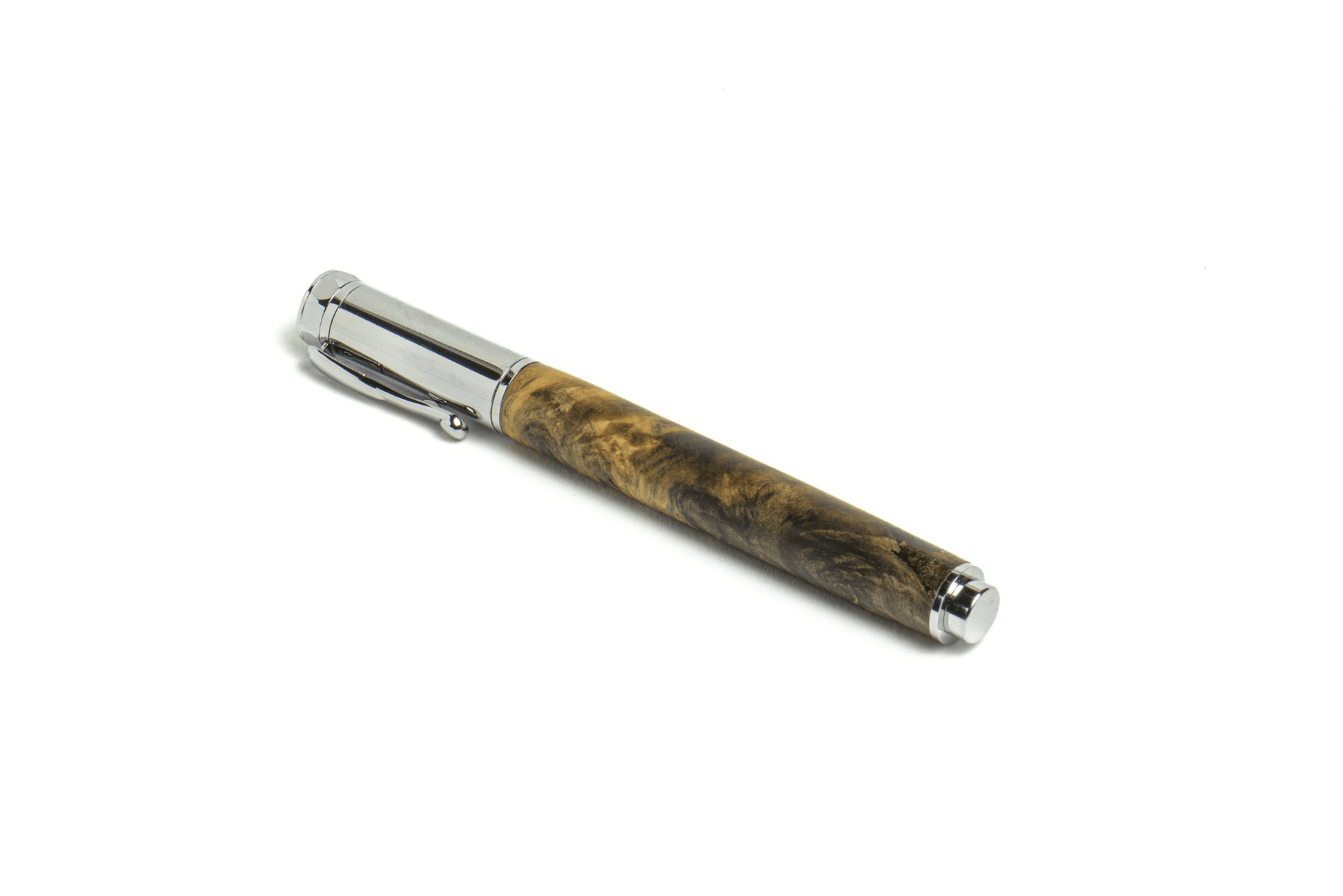 Roots & Jones California Buckeye Burl Magnetic Rollerball Pen Roots & Jones Pens Rivers and Glen Trading Co