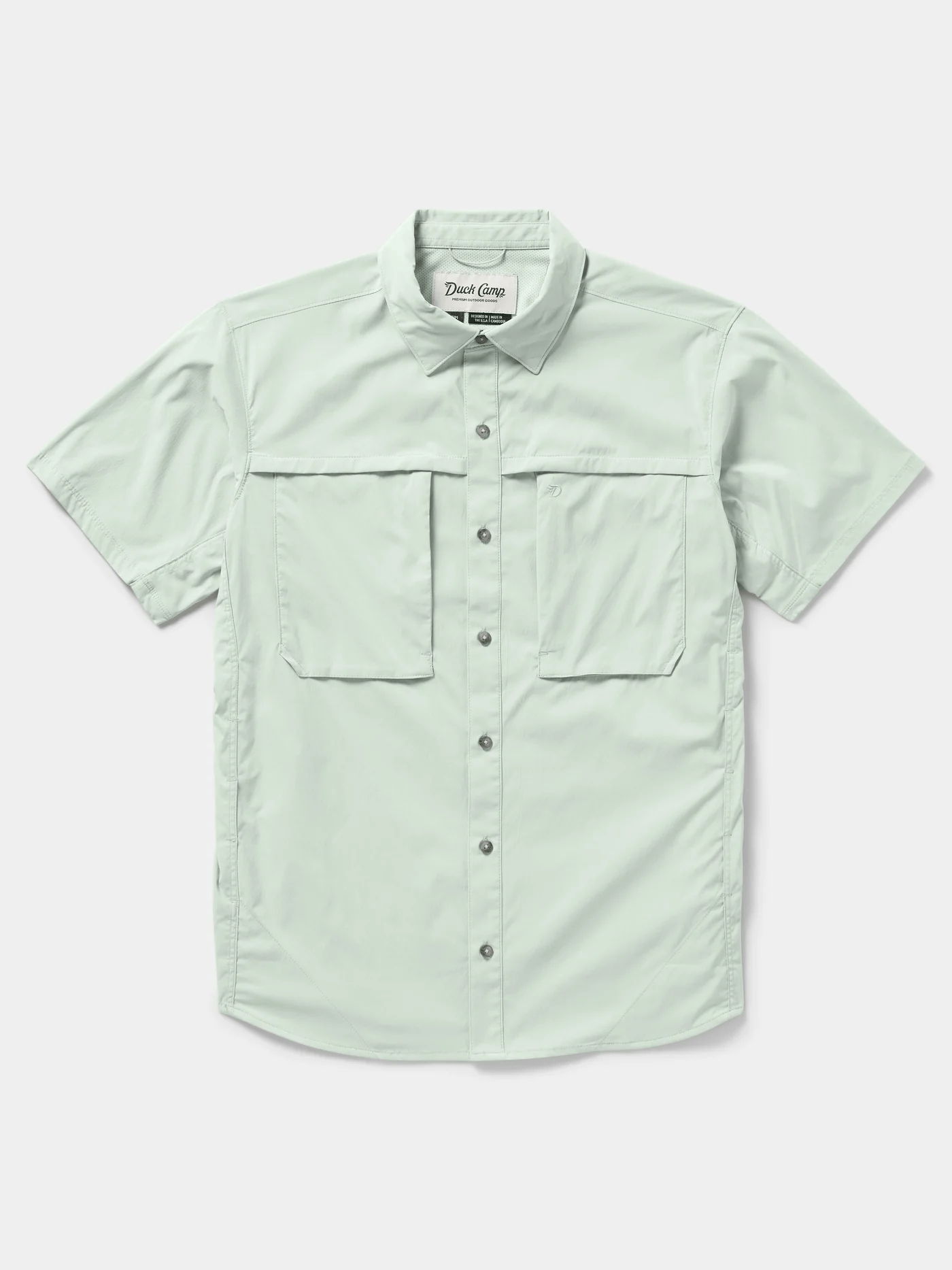 Duck Camp Men's Lightweight Fishing Shirt- SS Duck Camp Seafoam / XXL Men's Short Sleeve Button Down Shirts Rivers and Glen Trading Co