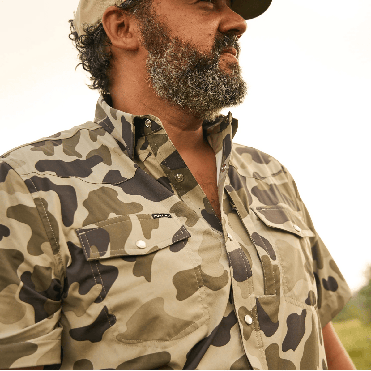 Poncho The Pampa Poncho Men's Short Sleeve Button Down Shirts Rivers and Glen Trading Co